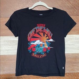 Vans off the wall black vintage styled top